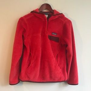 Patagonia Red Hooded Synchilla Fleece